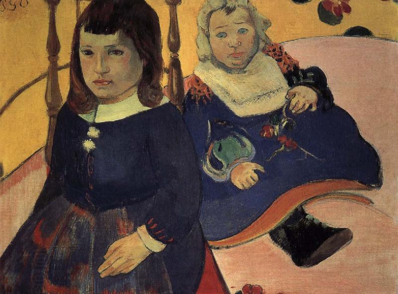 Paul Gauguin two children China oil painting art